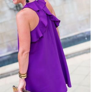 Loft royal purple razorback dress